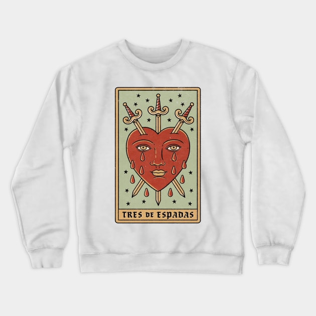 Tres de Espadas Crewneck Sweatshirt by thiagocorrea